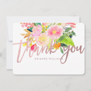 PixDezines Thank You/Floral/Watercolor/Spring You Card