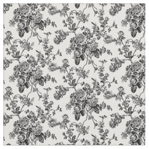 PixDezines toile black roses/DIY background colour Fabric