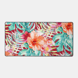 PixDezines Tropical Paradise Botanical Pattern Desk Mat