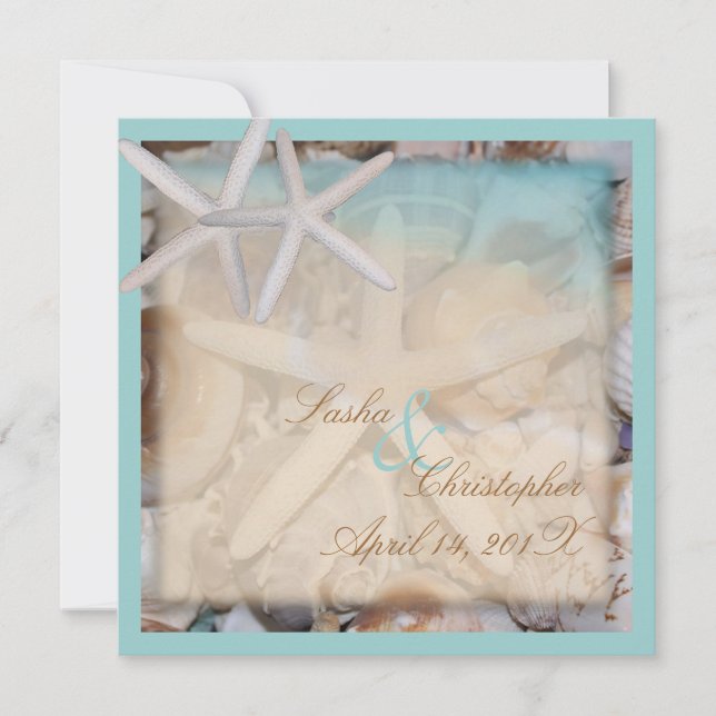 PixDezines Under the Sea, Starfish/Invitations Invitation (Front)