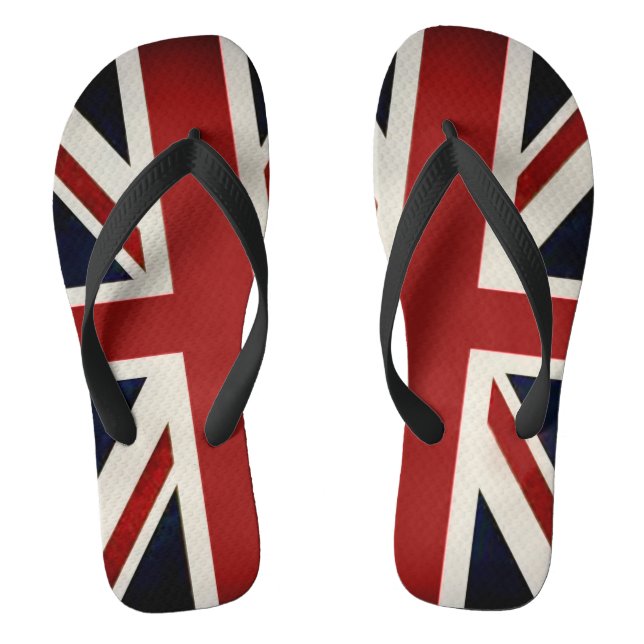 PixDezines union jack Jandals (Footbed)