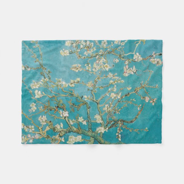PixDezines van gogh/almond blossoms/st. remy Fleece Blanket (Front (Horizontal))