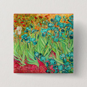 PixDezines van gogh iris/st. remy 15 Cm Square Badge