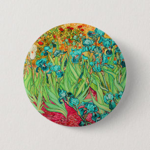 PixDezines van gogh iris/st. remy 6 Cm Round Badge