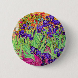 PixDezines van gogh iris/st. remy 6 Cm Round Badge