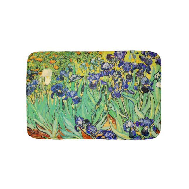 PixDezines van gogh iris/st. remy Bath Mat (Front)