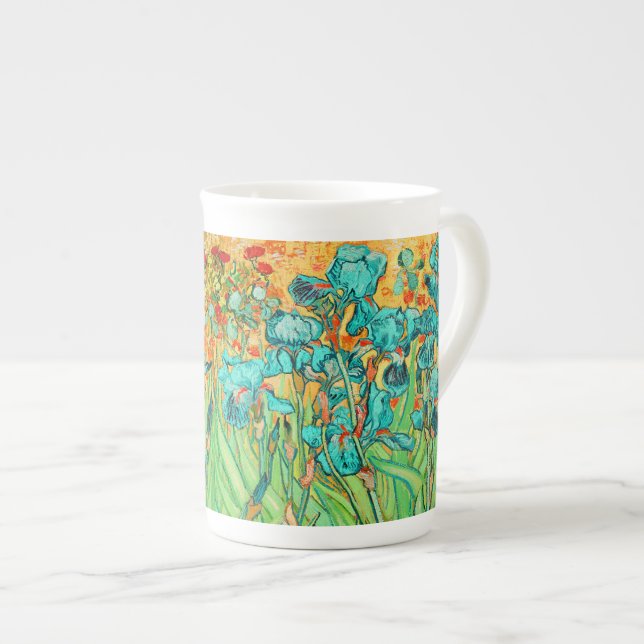 PixDezines van gogh iris/st. remy Bone China Mug (Front Right)