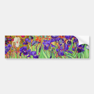 PixDezines van gogh iris/st. remy Bumper Sticker