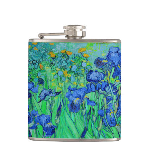 PixDezines van gogh iris/st. remy Hip Flask