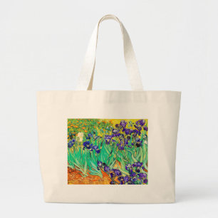 PixDezines van gogh iris/st. remy Large Tote Bag