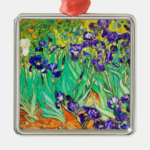 PixDezines van gogh iris/st. remy Metal Tree Decoration