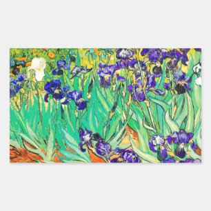 PixDezines van gogh iris/st. remy Rectangular Sticker