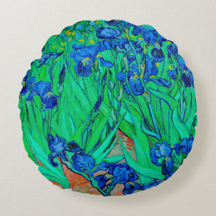 PixDezines van gogh iris/st. remy Round Cushion