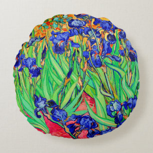 PixDezines van gogh iris/st. remy Round Cushion