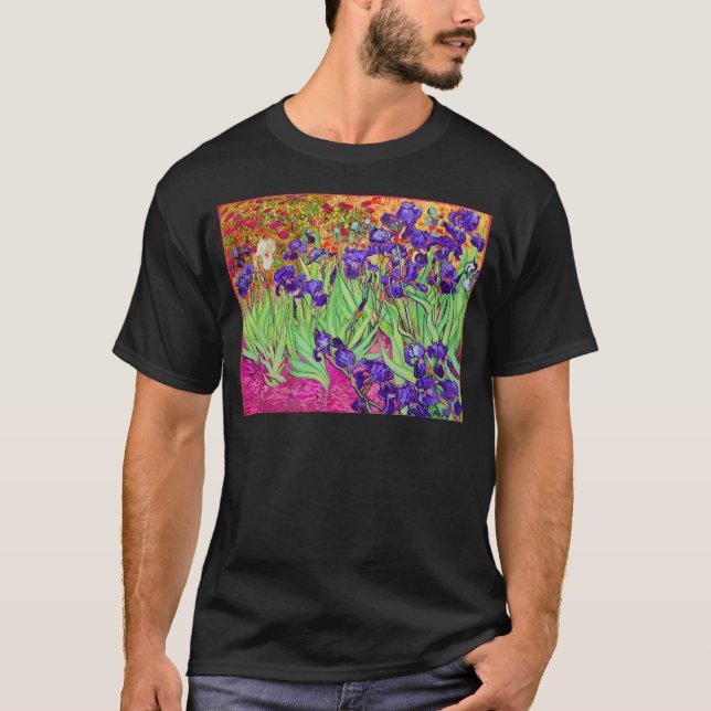PixDezines van gogh iris/st. remy T-Shirt (Front)