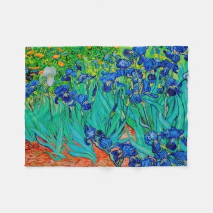 PixDezines van gogh/purple irises/st. remy Fleece Blanket