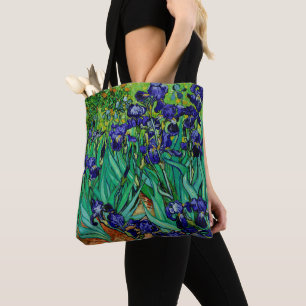 PixDezines Van Gogh Purple Irises/St. Remy Tote Bag