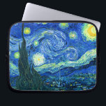 PixDezines Van Gogh Starry Night/St. Remy Laptop Sleeve<br><div class="desc">Van Gogh's famous painting,  "The Starry Night." Painted during his stay at the Saint Remy asylum in the 1880's,  van Gogh depicted the rolling hills and cypress trees he saw from his window.  Digitally enhanced by PixDezines.  Copyright © 2008-2016 PixDezines.com™ and PixDezines™ on zazzle.com. All rights reserved.</div>