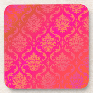 PixDezines Vendome Damask/DIY background colour Coaster