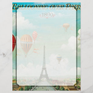 PixDezines vintage balloons/eiffel/paris