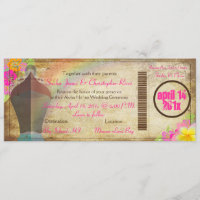PixDezines vintage boarding pass/love boat/rainbow