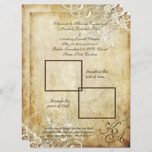 PixDezines vintage cream swirls Invitation