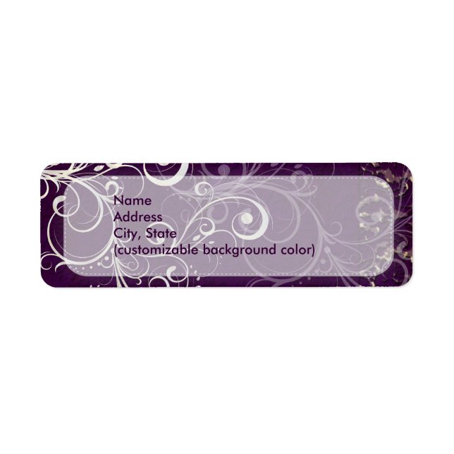 PixDezines Vintage Damask Lace / Plum (Front)