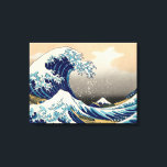 PixDezines Vintage, Great Wave, Hokusai 葛飾北斎の神奈川沖浪 Canvas Print<br><div class="desc">PixDezinves Vintage of Japanese art. The Great Wave of Kanagawa is one of the most seen worldwide. The artist,  Hokusai,  1832 (Edo Period). Depicting okinami as the great waves,  NOT tsunami.  Digitally enhanced by PixDezines.
< 3=""> Copyright © 2008-2014 PixDezines.com™ and PixDezines™ on zazzle.com</div>