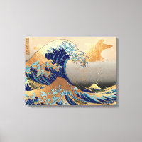 PixDezines Vintage Great Wave Hokusai 葛飾北斎の神奈川沖浪