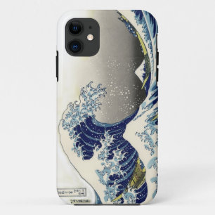PixDezines Vintage, Great Wave, Hokusai 葛飾北斎の神奈川沖浪 Case-Mate iPhone Case