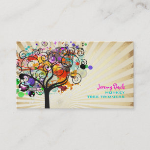 PixDezines Vintage Grunge Tree Trimmers ♥♥♥♥ Business Card