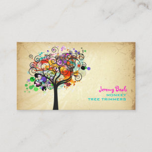 PixDezines Vintage Grunge Tree Trimmers ♥♥♥♥ Business Card
