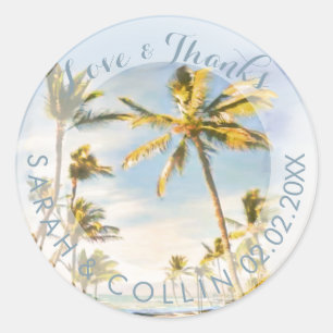 PixDezines vintage hawaii/mauna lani Classic Round Sticker