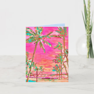 PixDezines Vintage Hawaii/Thank You Thank You Card