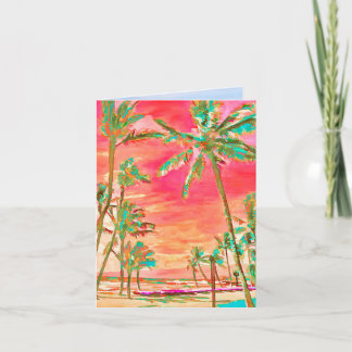PixDezines Vintage Hawaii/Thank You Thank You Card