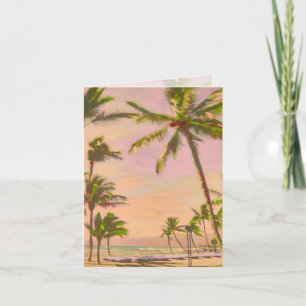 PixDezines vintage hawaiian beach/DIYcolor! Thank You Card
