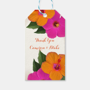 PixDezines vintage/hibiscus/ Gift Tags