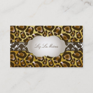 PixDezines vintage jaguar/DIY background colour Business Card