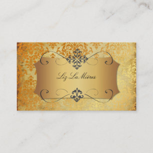 PixDezines Vintage Josephine Damask Business Card
