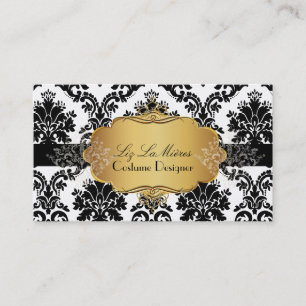 PixDezines vintage la paloma damask Business Card