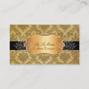 PixDezines vintage la paloma damask Business Card