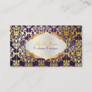 PixDezines vintage leila damask Business Card
