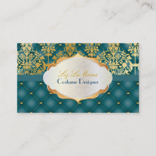PixDezines vintage leila damask Business Card