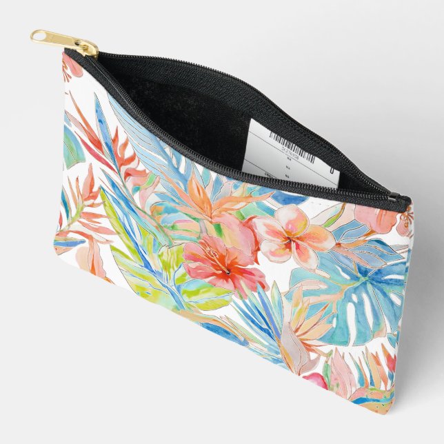 PixDezines Vintage Lush H2 Hawaii Accessory Pouch (Open)