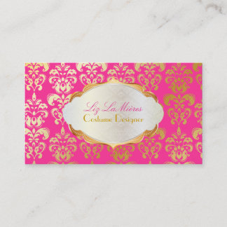 PixDezines vintage lys damask Business Card