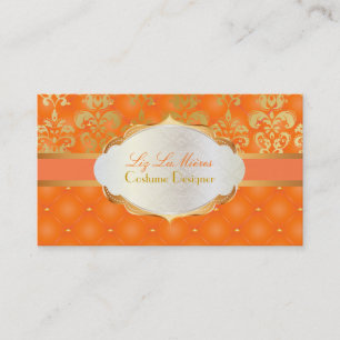 PixDezines vintage lys damask Business Card