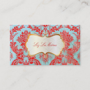 PixDezines vintage natasha damask Business Card