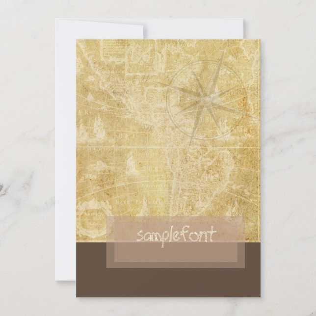 PixDezines Vintage Nautical Map+compass (Front)