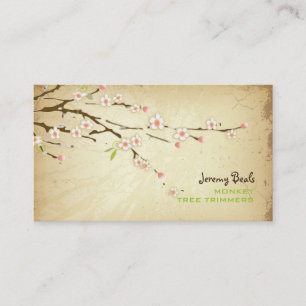 PixDezines vintage/pink cherry tree trimmers ♥♥♥ Business Card