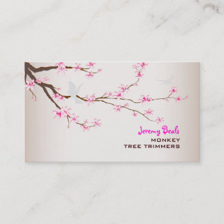 PixDezines vintage/pink sakura tree trimmers ♥♥♥ Business Card